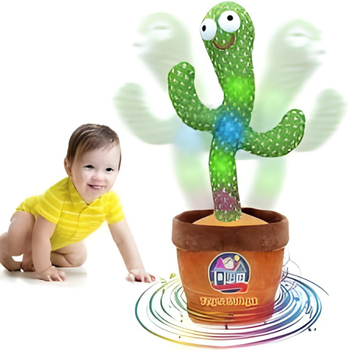 Dancing Cactus Toy – Singing & Talking Plush with Voice Repeat