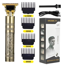 Vintage T9 Dragon Style Professional Hair Trimmer Rechargeable Metal Barber Clipper for Men