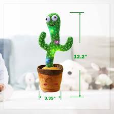 Dancing Cactus Toy – Singing & Talking Plush with Voice Repeat